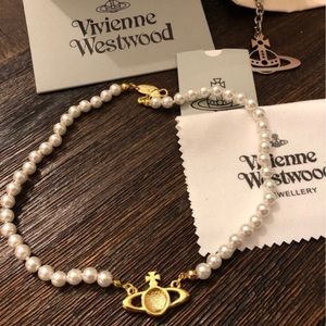 Pearl choker necklace vivienne westwood